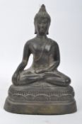 19TH CENTURY BRONZE THAI BUDDHA SCULPTURE