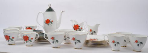 20TH CENTURY ROYAL ALBERT 'TAHITI' BONE CHINA COFFEE SERVICE
