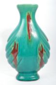 VINTAGE CERAMIC STUDIO ART POTTERY SHAPED VASE
