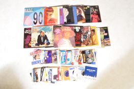 COLLECTION OF LONG PLAY LP VINYL RECORDS W/ 45 SINGLES