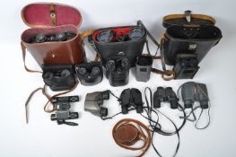 COLLECTION OF 20TH CENTURY BINOCULARS