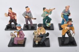 RESIN CLOWN FIGURINES - COLLECTION OF HAND PAINTED STATUES