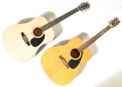 TWO ACOUSTIC GUITARS - YAMAHA - FENDER SQUIRE