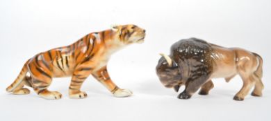 TWO VINTAGE BRITISH & CONTINENTAL CERAMIC ANIMAL FIGURES