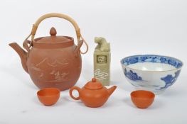 ASSORTMENT OF 19TH CENTURY & LATER CHINESE ORIETAL ITEMS
