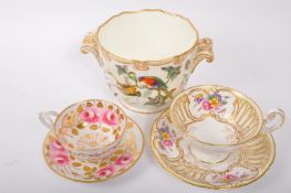 VICTORIAN ENGLISH FINE BONE CHINA ITEMS - SPODE & MORE