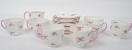 RETRO VINTAGE 1950S SHELLEY FLORAL TEA SERVICE