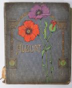 EDWARDIAN EARLY 20TH CENTURY POSTCARD ALBUM