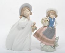 TWO LLADRO FIGURINES - HAND MADE SPANISH FIGURINES