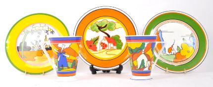 CLARICE CLIFF FOR WEDGWOOD - LIMITED EDITION CERAMIC PLATES