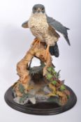 VINTAGE CAPODIMONTE PORCELAIN PEREGRIN FALCON FIGURE