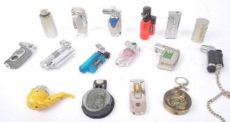 ASSORTMENT OF VINTAGE NOVELTY CIGARETTE POCKET LIGHTERS
