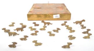 20TH CENTURY NEPALESE BAGNA CHAL BRASS TRAVEL GAME