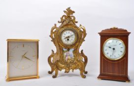 THREE VINTAGE 20TH CENTURY MANTLE CLOCKS