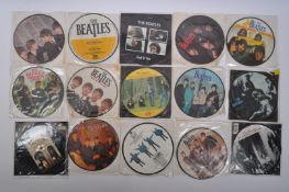 THE BEATLES - FIFTEEN BEATLES PICTURE DISC RECORDS