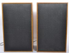 PAIR OF RETRO TEAK CASED WYE SPEAKERS