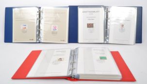 THREE ERSTTAGSBLATT DER DEUTSCHEN BUNDESPOST STAMPS