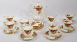 VINTAGE ROYAL ALBERT OLD COUNTRY ROSES CHINA COFFEE SERVICE
