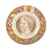 VINTAGE CLARICE CLIFF POTTERY COMMEMORATIVE WALL PLATE