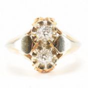 FRENCH ART DECO 18CT GOLD & DIAMOND RING