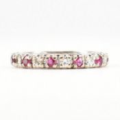 FRENCH RUBY & DIAMOND ETERNITY RING