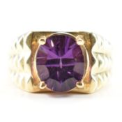 14CT GOLD & AMETHYST RING