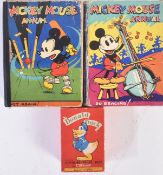 WALT DISNEY - MICKEY MOUSE ANNUALS & DONALD DUCK SOAP