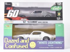 TWO 1/18 SCALE DIECAST TV & FILM MODEL CARS