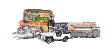 COLLECTION OF VINTAGE JAPANESE TINPLATE TOYS