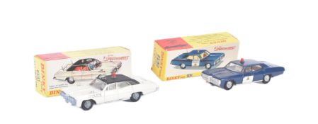 TWO VINTAGE DINKY TOYS DIECAST MODEL PONTIAC PARISIENNE CARS