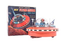VINTAGE JAPANESE TINPLATE BATTERY OPERATED FLYING SAUCER