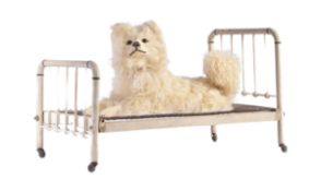 EARLY 20TH CENTURY FRENCH LOULOU DOG PYJAMA CASE