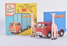 VINTAGE CORGI TOYS CIRCUS GIRAFFE TRANSPORTER WITH GIRAFFES