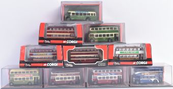 COLLECTION OF CORGI ORIGINAL OMNIBUS DIECAST MODEL BUSES