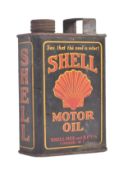 SHELL MOTOR OIL - VINTAGE MINIATURE PEDAL CAR OIL CAN