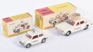 TWO VINTAGE DINKY TOYS DIECAST MODEL POLICE CARS