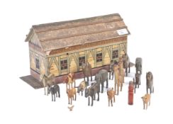 VICTORIAN WOODEN PRISONER OF WAR NOAH'S ARK SET