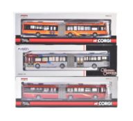 THREE CORGI / WRIGHT BUS 1/76 SCALE DIECAST MODEL BUSES