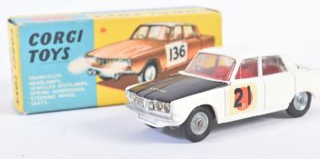 VINTAGE CORGI TOYS DIECAST MODEL ROVER 2000 INTERNATIONAL RALLY FINISH