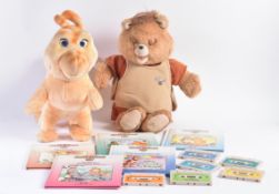 WORLDS OF WONDER - TEDDY RUXPIN & GRUBBY ANIMATRONIC TOYS