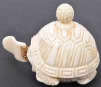 20TH CENTURY CARVED BONE TAPE MEASURER
