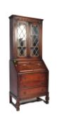 VINTAGE 20TH CENUTRY JACOBEAN REVIVAL BUREAU BOOKCASE