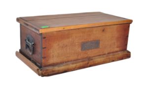 EARLY 20TH CENTURY INDIAN BRASS BOUND CAMPHORWOOD TRUNK