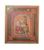 EARLY 20TH CENTURY CLERICAL BERLIN WOOL WORK SAMPLER