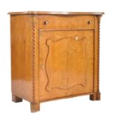19TH CENTURY BIEDERMEIER SATIN BIRCH HALL CABINET CUPBOARD