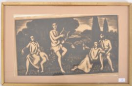PIERRE THEVENIN - EARLY 20th CENTURY GREEK STYLE WOODCUT