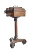 19TH CENTURY REGENCY ROSEWOOD TEAPOY - CADDY STAND
