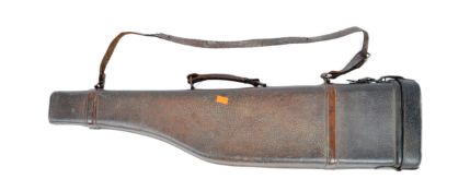 EARLY 20TH CENTURY BROWN LEATHER LEG MUTTON GUN CASE