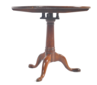 VICTORIAN LATE 18TH CENTURY MAHOGANY TRIPOD TILT TOP TABLE