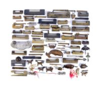 COLLECTION OF 19 & 20TH CENTURY CHINESE BRASS FURNITURE LOCKS